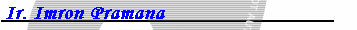 Ir. Imron Pramana